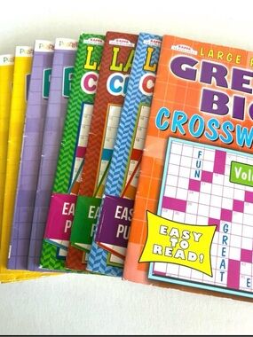 Crossword Puzzle Books for Adults Easy: Fun, Puzzles, Medium Kids Brain Exercise